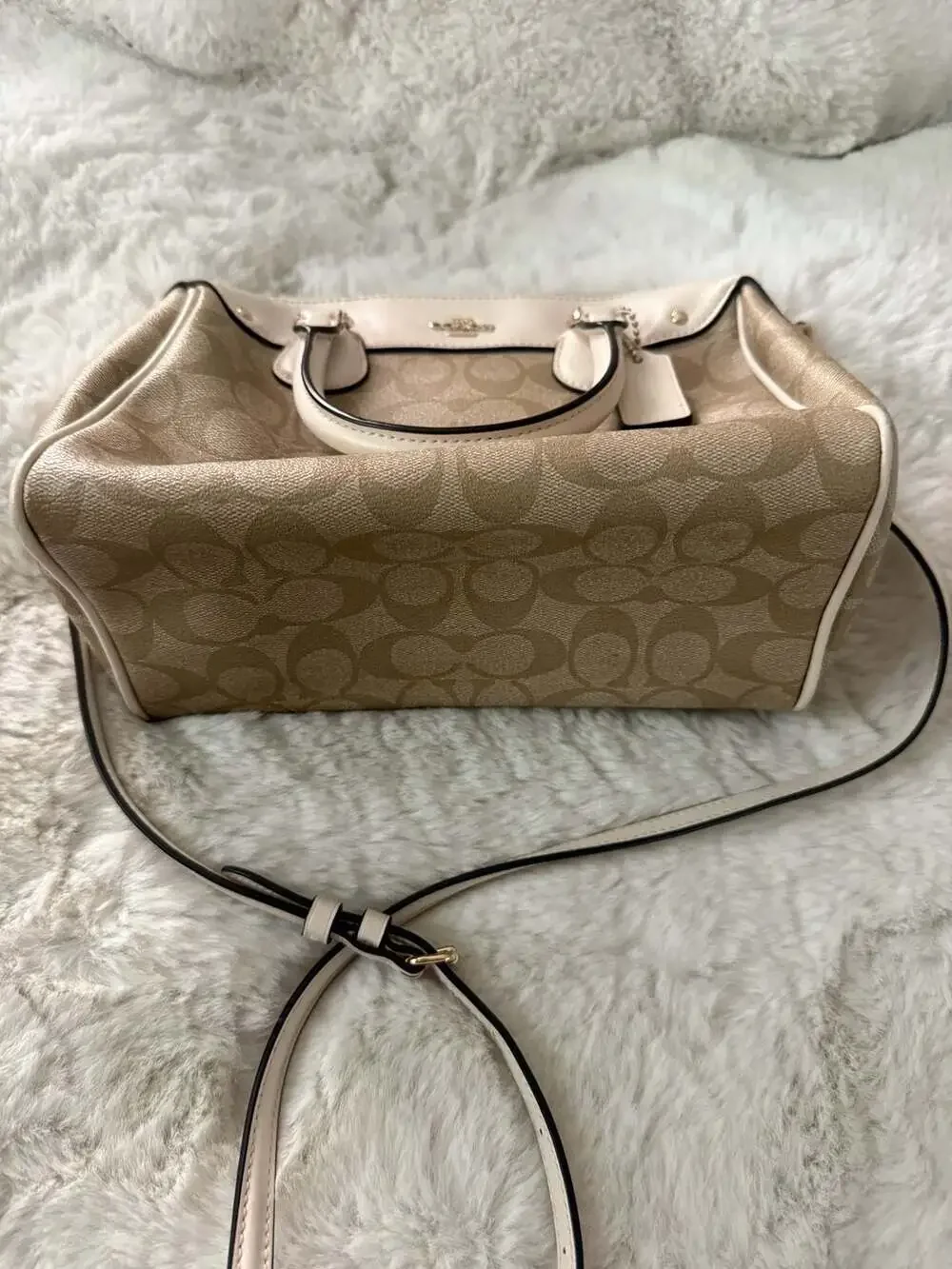 Coach Mini Bennett Satchel in Signature Coated Canvas